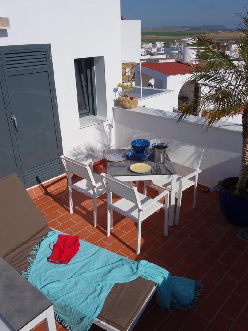 Stadthaus Petronella Meerblick Und Dachterrasse Conil De La Frontera Buitenkant foto